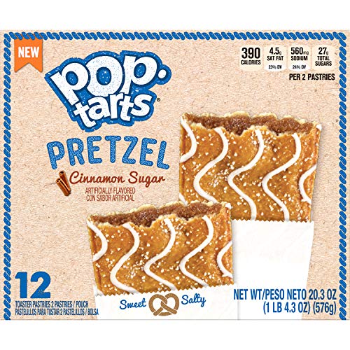 PopTarts Frosted Pretzel Cinnamon Sugar Toaster Pastries 20.3 oz 12 ct
