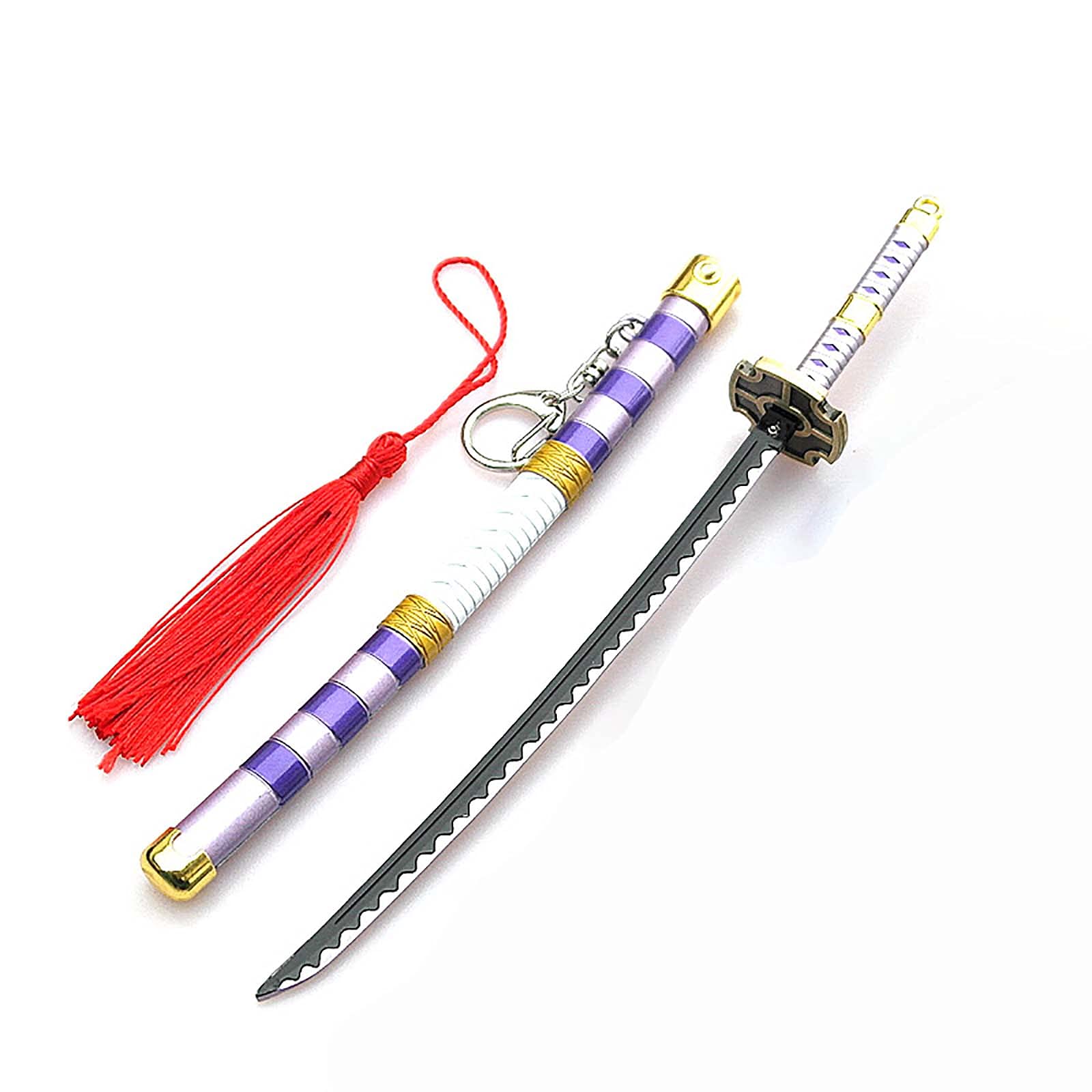 HPSHNR One Piece Sword Weapon Keychain for Nidai Kitetsu Roronoa