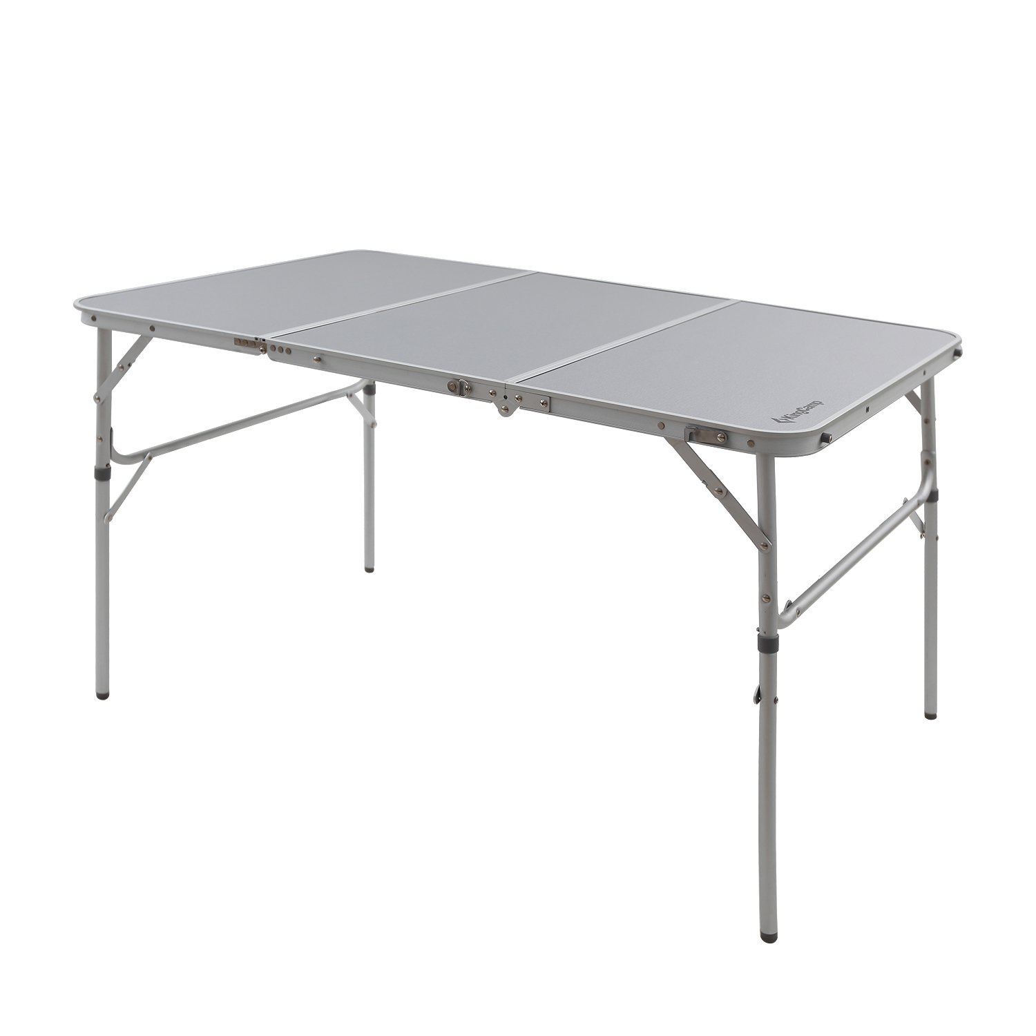 KingCamp Lightweight Sturdy 3 Fold Aluminium Table For Camping Picnics