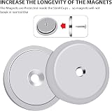FINDMAG 4 Pcs Magnets 32 x 5 mm 90 LB Neodymium Countersunk Hole view 3