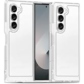 Liisooka Case for Samsung Galaxy Z Fold 6, Military Grade Drop Protection Clear Phone Case, Yellowing Resistant, Anti-Scratch Hard PC Back, Shockproof Hard Ultra-Thin Protective Cover, Transparent