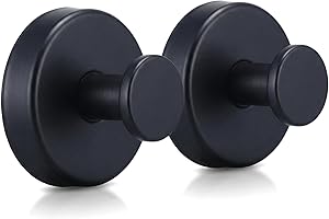 2PCS Suction Cup Hooks for Shower, Bedroom, Kitchen, Hotel, Stainless Steel Seamless Robe & Towel Hook for Hanging Storage (B