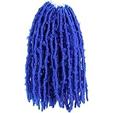 BOHOBABE Butterfly Locs Crochet Hair for Black Women 12 Inch 2 Packs, Blue | Pre looped Crochet Butterfly Faux Locs Soft Butterflies Distressed Boho Braid Bohemian Passion Synthetic Dread Lock Extension