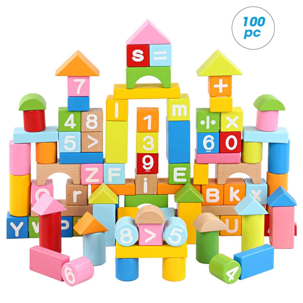 kindergarten wooden building blocks