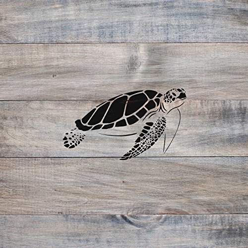 Sea Turtle Stencil Template - Reusable Stencil with Multiple Sizes Available
