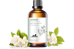 Jasmine Essential Oil Pure, Mumianhua Natural Oil for Luxurious Bedroom Ambiance, Floral Aromatherapy for Evening Wind-Down, 