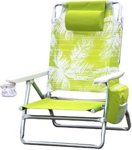 Amazon Com Nautica Beach Chair Palm Leaf Lime Garden Outdoor