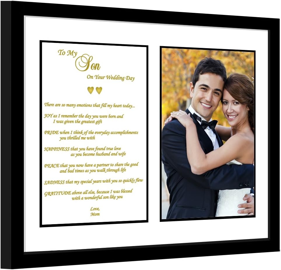 mother son wedding picture frame