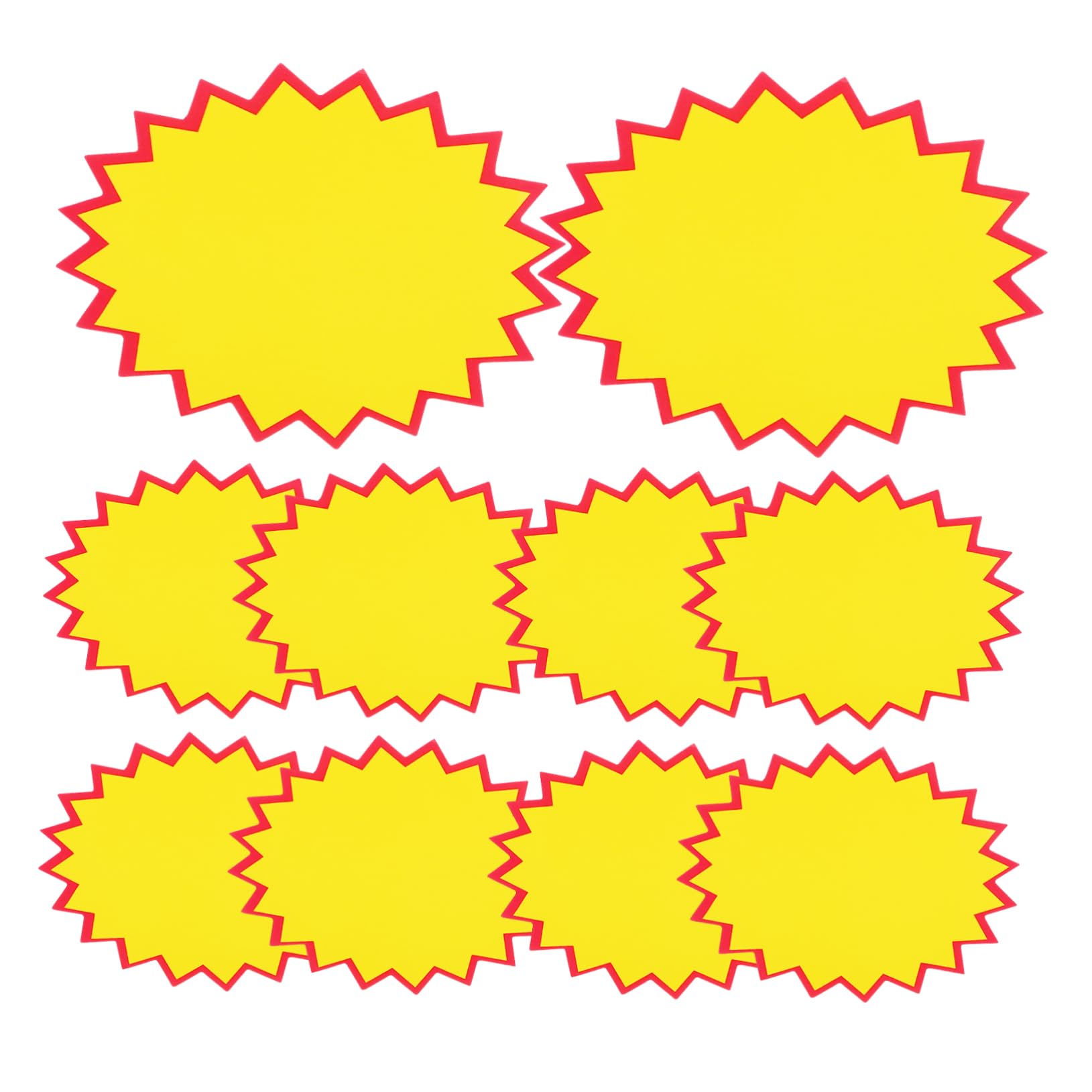 NUOBESTY Signs Retail Sale Signs Burst Signs Sales Label Tags for Retail Store Party Favors 100Pcs