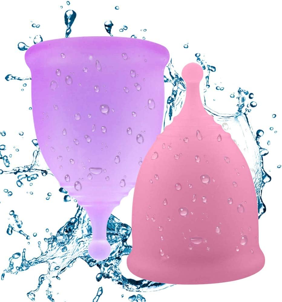 EcoBlossom Menstrual Cup - Set of 2 Reusable Period Cups - Complementary Carry Bag: Health & Personal Care