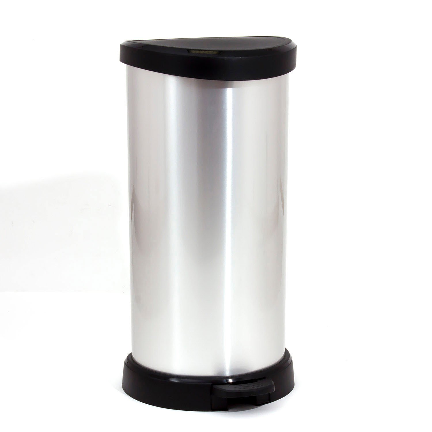 Curver - 181125 - Metal Effect - Pedal Bin - 40 L - Metal