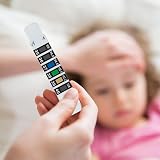 nllkii 10 Pcs Forehead Thermometer Strips Reusable Quick Read Fever view 4