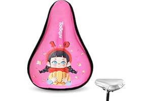 DINTSTYLE Kids Bike Seat Cushion, Kids Bike Seat Cover, with Cartoon Design, Non-Slip, Shock-Absorbing, Easy Install. Universal Fit for Boys/Girls Bicycles