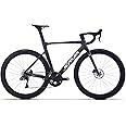 SAVADECK Carbon Siber Road Bike, 24 Speeds Shifting Road Bicycle with Shimano Ultegra Di2 8170 Groupset, Carbon Race Bike with Carbon Frame and Carbon Wheelset Disc Brake for Adult