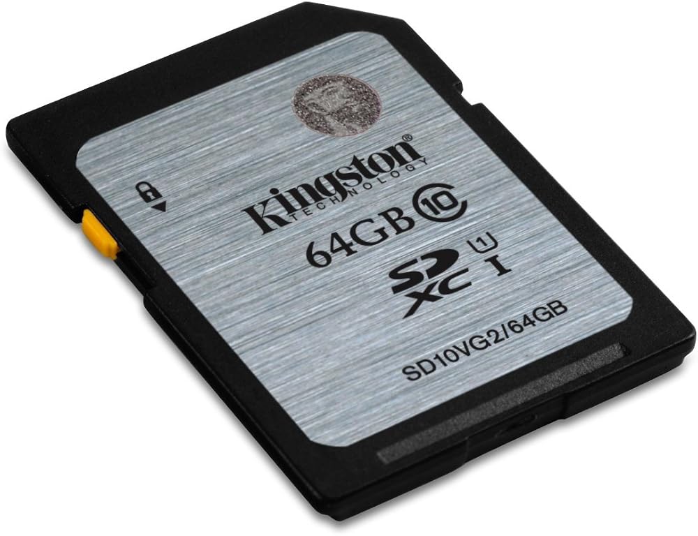 Kingston 64GB SDXC UHS Class 1 Class10 SD Card Black Grey Memory Card