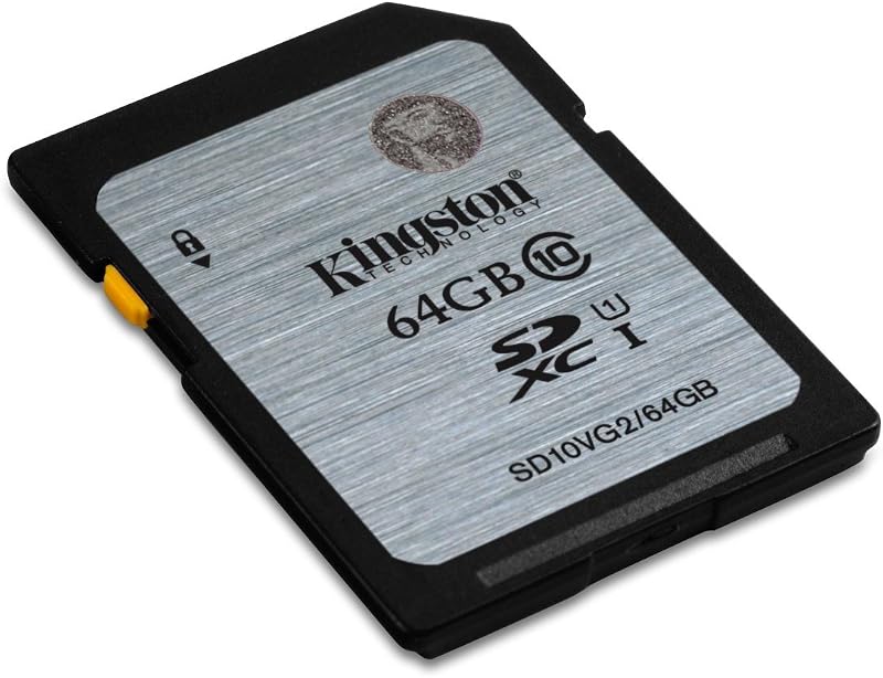 Kingston 64GB SDXC UHS Class 1 Class10 SD Card Black Grey Memory Card