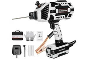 GYZJ Handheld Welder Machine, 110V IGBT Inverter Portable Welding Machine with 6 Variable Current Adjustment, 20-120Amp Portable ARC Welder for 1/16''-1/8'' Welding Rod