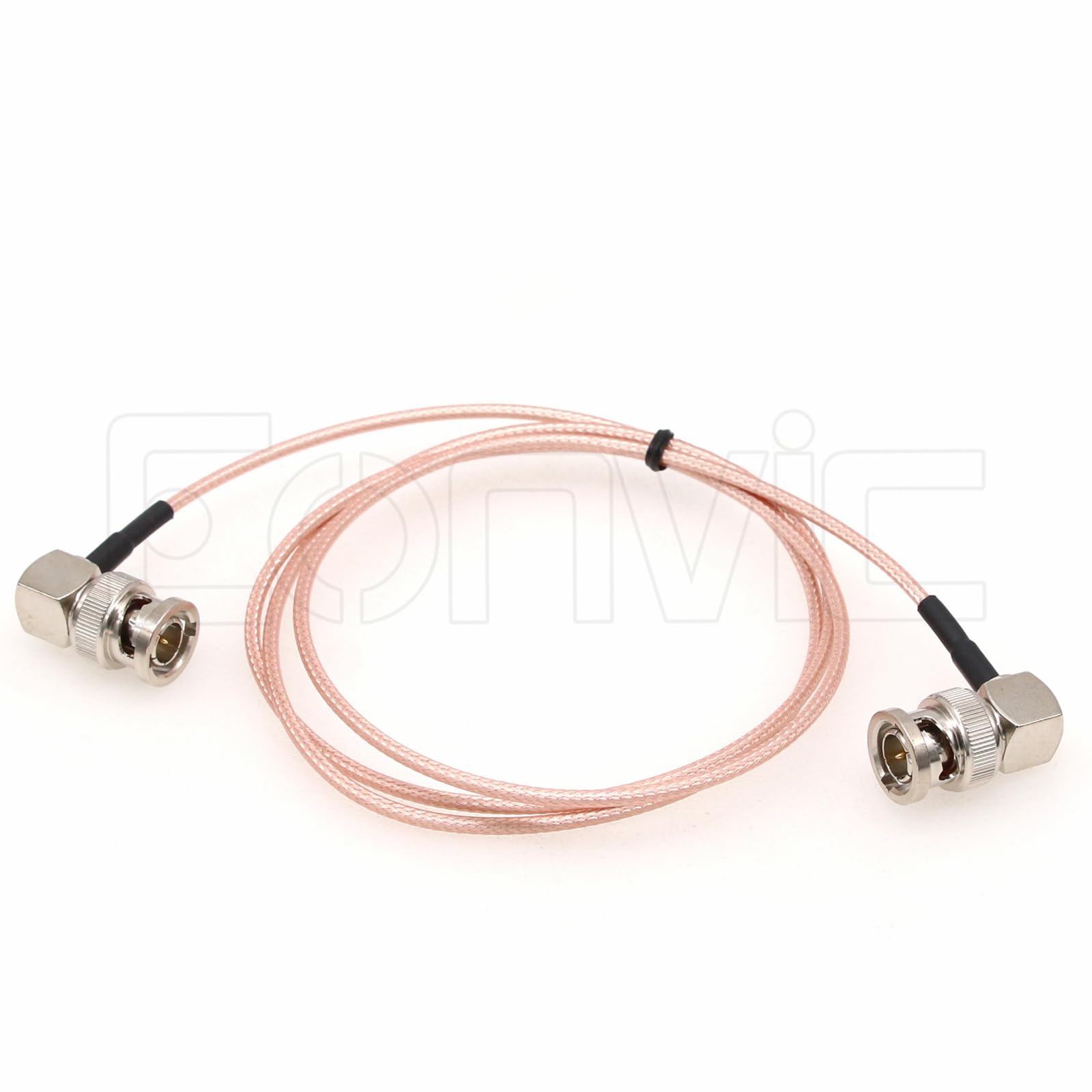 Eonvic 75 Ohm BNC Male Right Angle RG179 Coax Cable for BMCC BMPC Hyperdeck Cameras(1m,1pcs)