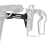 ROCKBROS Bike Water Bottle Cages Saddle Cage Converter | With Bicycle Bottle Holder Saddle Mount Adapter and Adjustable Angle Aluminum Alloy Lightweight Suitable for Road Bike MTB
