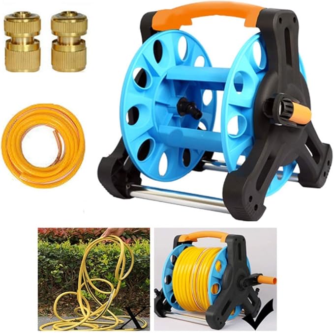 FQJYNLY Hose Reel Without Hose，Hose Carts Portable Storage