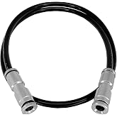 RMT F000-A322-AD4U Suspension Air Line Hose Extension Repair Kit - Black Plastic, 2 Feet, 2 Pack