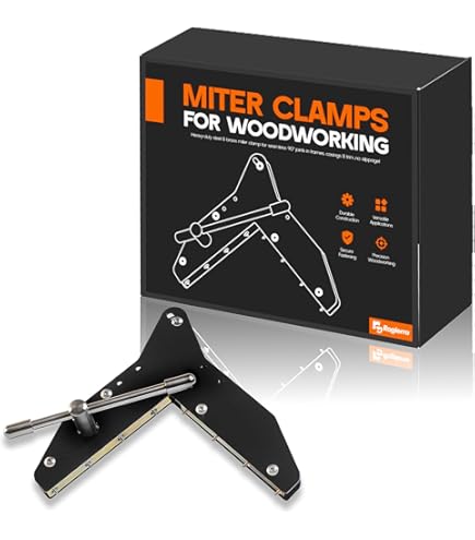Robert Larson Miter Clamp Kit - 48 German-Made Spring Steel Rings With Tool For Perfect Joints