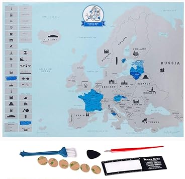 karte freirubbeln Moozic Europa Karte zum Rubbeln   Rubbel Landkarte   Poster zum  karte freirubbeln Moozic Europa Karte zum Rubbeln   Rubbel Landkarte   Poster zum