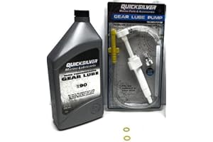 PWC Parts Co Mercury Outboard Inboard I/O All Verado Optimax BlackMax Bravo I II III XR Racing High Perfornance Premium Gear Lube Lower Unit Oil Change Kit w/Pump & Gaskets