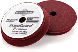 Buff and Shine - EdgeGuard Foam Buffing Pads - Maroon - 5" Medium Cut Pad - Pack of 2