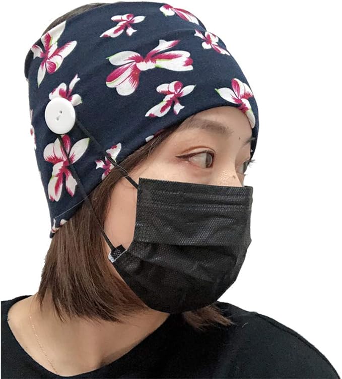 Nurse Headband with Button New Button Headband Hair Accessories for