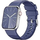 Negatta Sport Band Compatible with Apple Watch 49mm 46mm 45mm 44mm 42mm for Men Women, Soft Silicone Breathable Wristband Replacement Strap for iWatch Ultra 2 SE Series 10 9 8 7 6 5 4 3 2 1