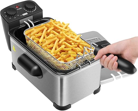 VIVOHOME 1700W 3.2 cuartos de galón freidora profunda con cesta y ...