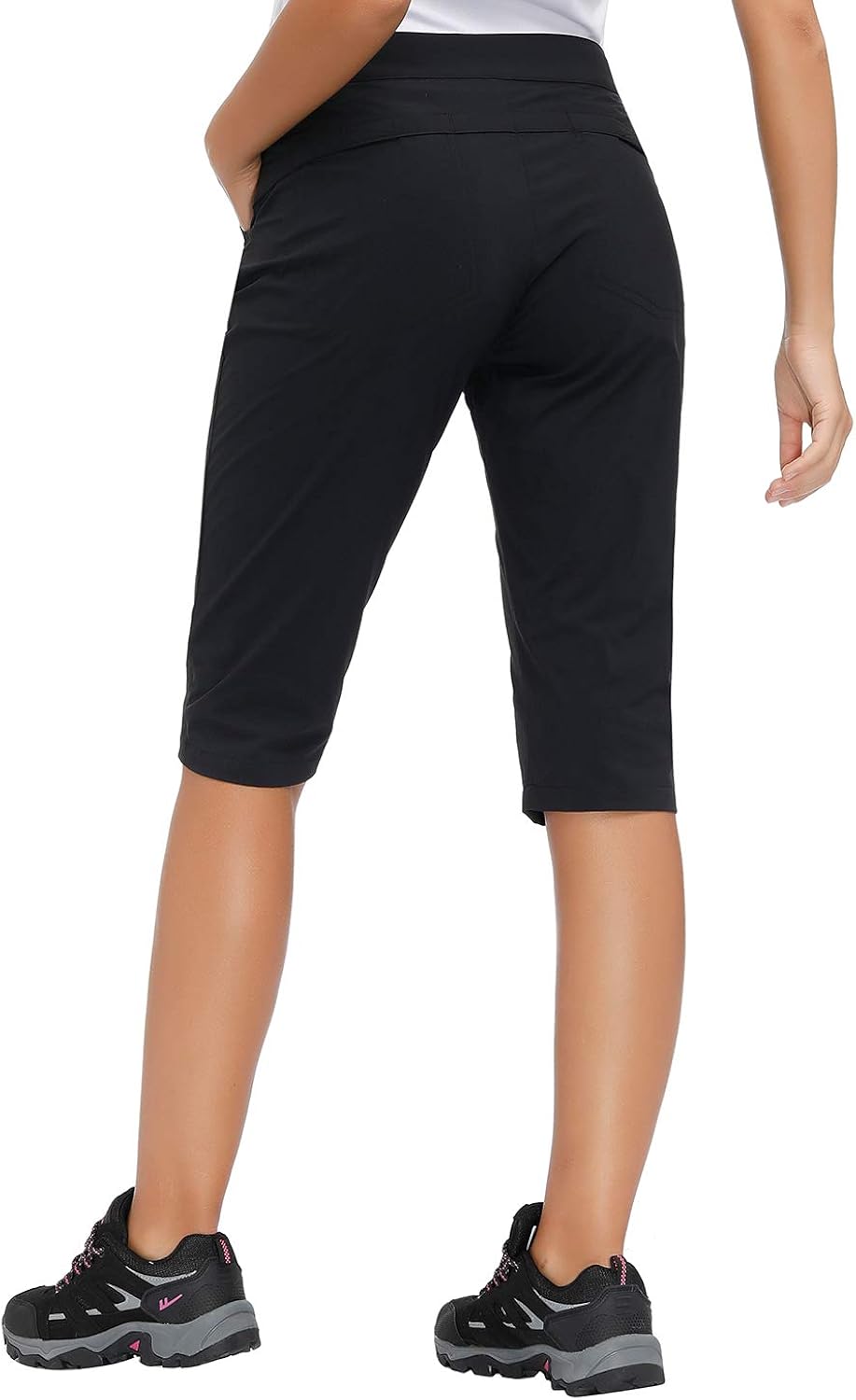 Libin Women's Hiking Shorts Quick Dry Stretch Camping/Golf Shorts Lightweight with Zippered Pockets: Clothing