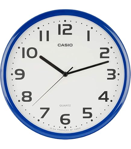 Amazon.com: CASIO IQ-135-5JF Brown Analog Wood Grain Wall Clock