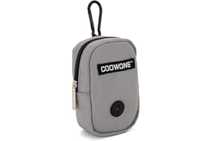 COOWONE Dog Treat Pouch with Clip, Treat Pouches for Pet Training, Small Dog Treat Container Treat Bag for Leash, Waterproof Dog Treat Bag, Hands-free Training Pouch