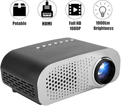 LYDIANZI Mini proyector, vídeo Full HD 1080P Inicio proyector de ...