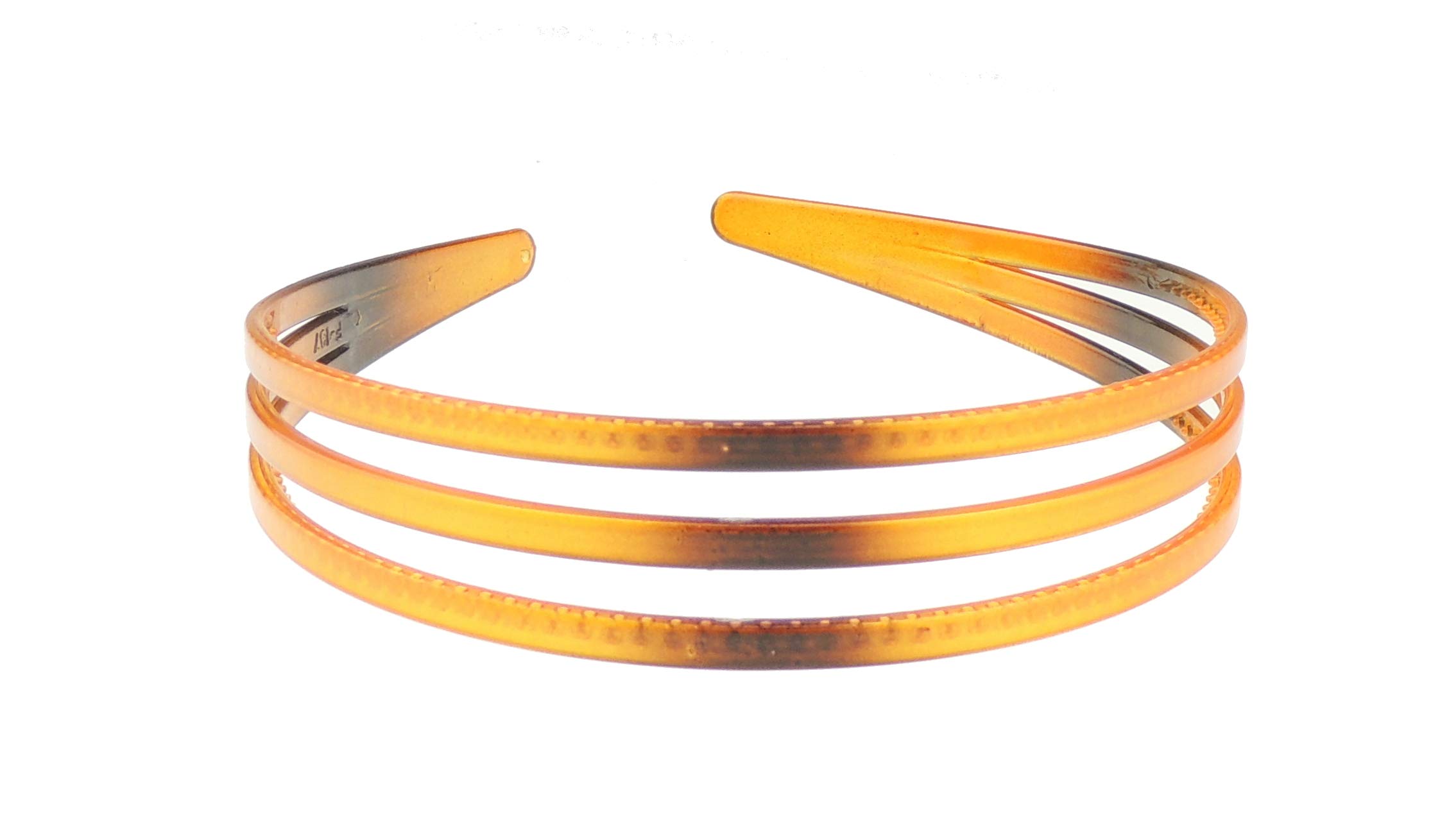 GIRLS SMALL HEAD WOMENS School Uniform Work Gym Yoga Birthday Party Hair Accessories Plain Plastic Wide Stencil Short Long Hair Headband Alice Band Hairband Black Three Triple Row Stripes Lines Brown