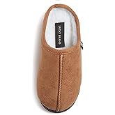 Lucky Brand Boys Memory Foam Microsuede Sherpa Clog Slippers, Fuzzy Non Slip Indoor Outdoor House Shoes, Kids Bedroom Clogs