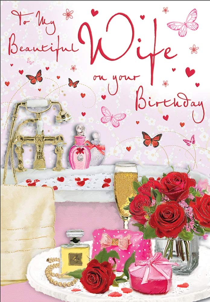 Regal Publishing Birthday Card Wife - 9 x 6 inches, C80175