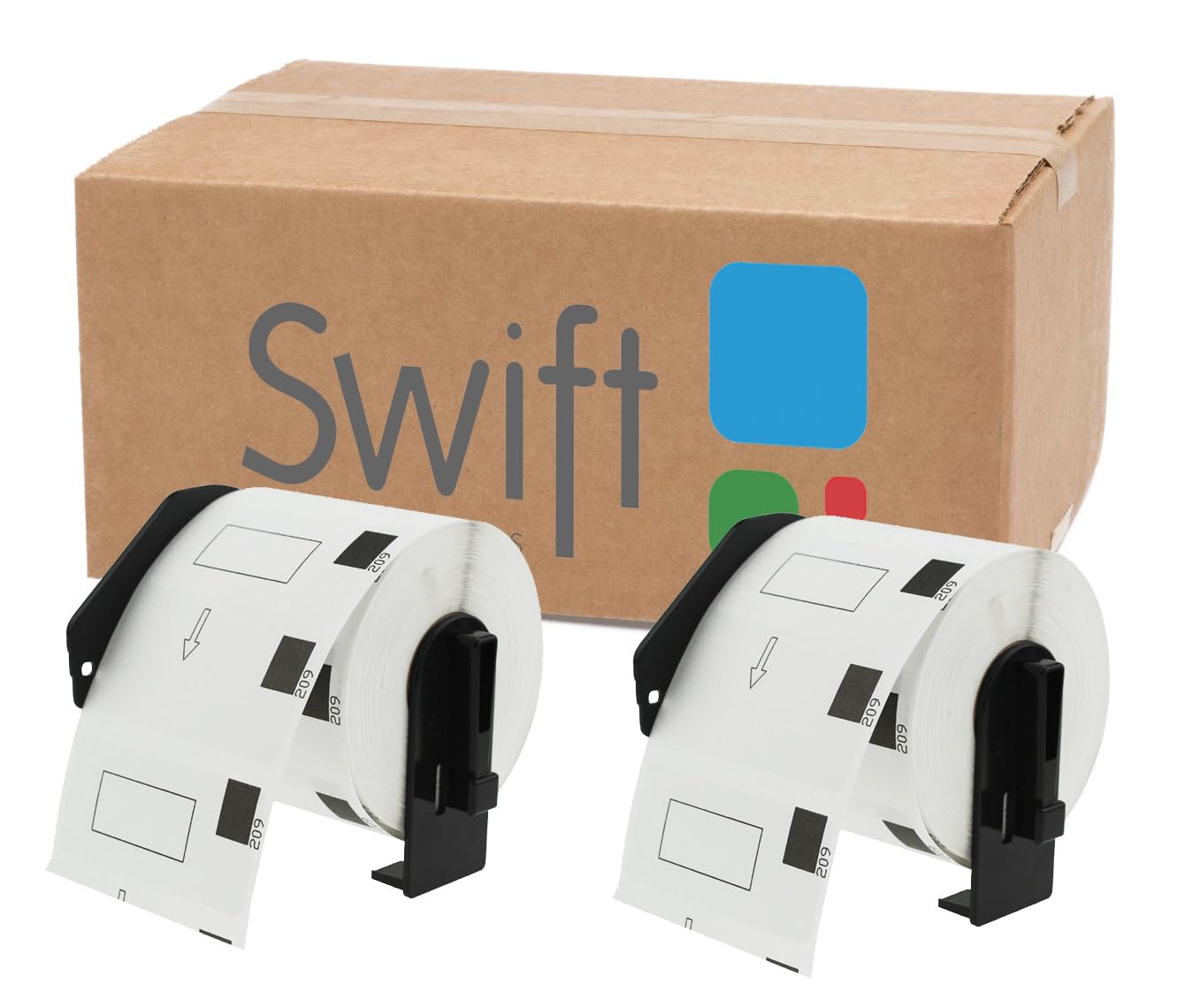 Swift 5 x Compatible DK-11209 29mm x 62mm White Thermal Small Address Labels Compatible with Brother QL-1100 QL-1060N QL-570 QL-580 QL-700 QL-710W QL-800 QL-810W QL-820NWB Printers