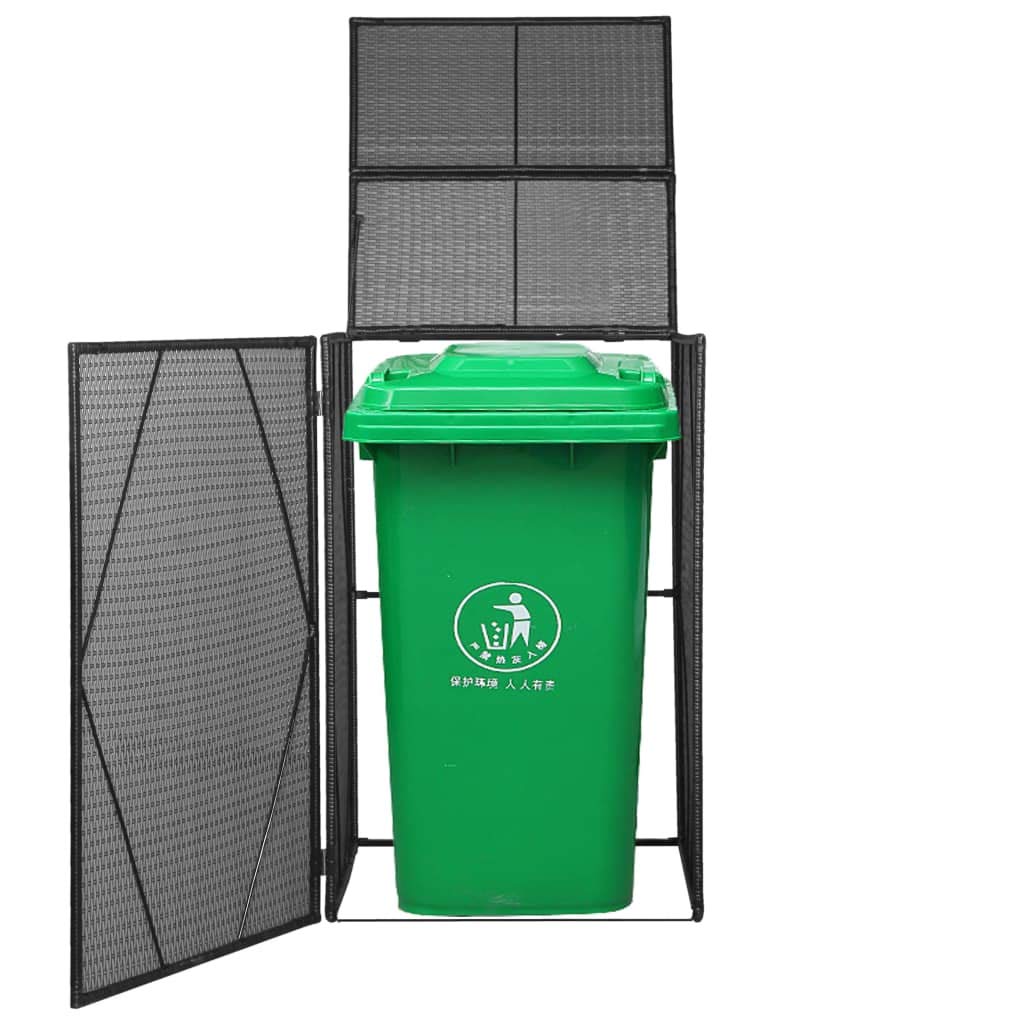 Fesjoy Single Wheelie Bin Shed Screen Store Waste Bin Shed Dustbin