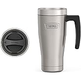 THERMOS ICON SERIES, Stainless Steel Mug, Matte Stainless Steel, 16 oz