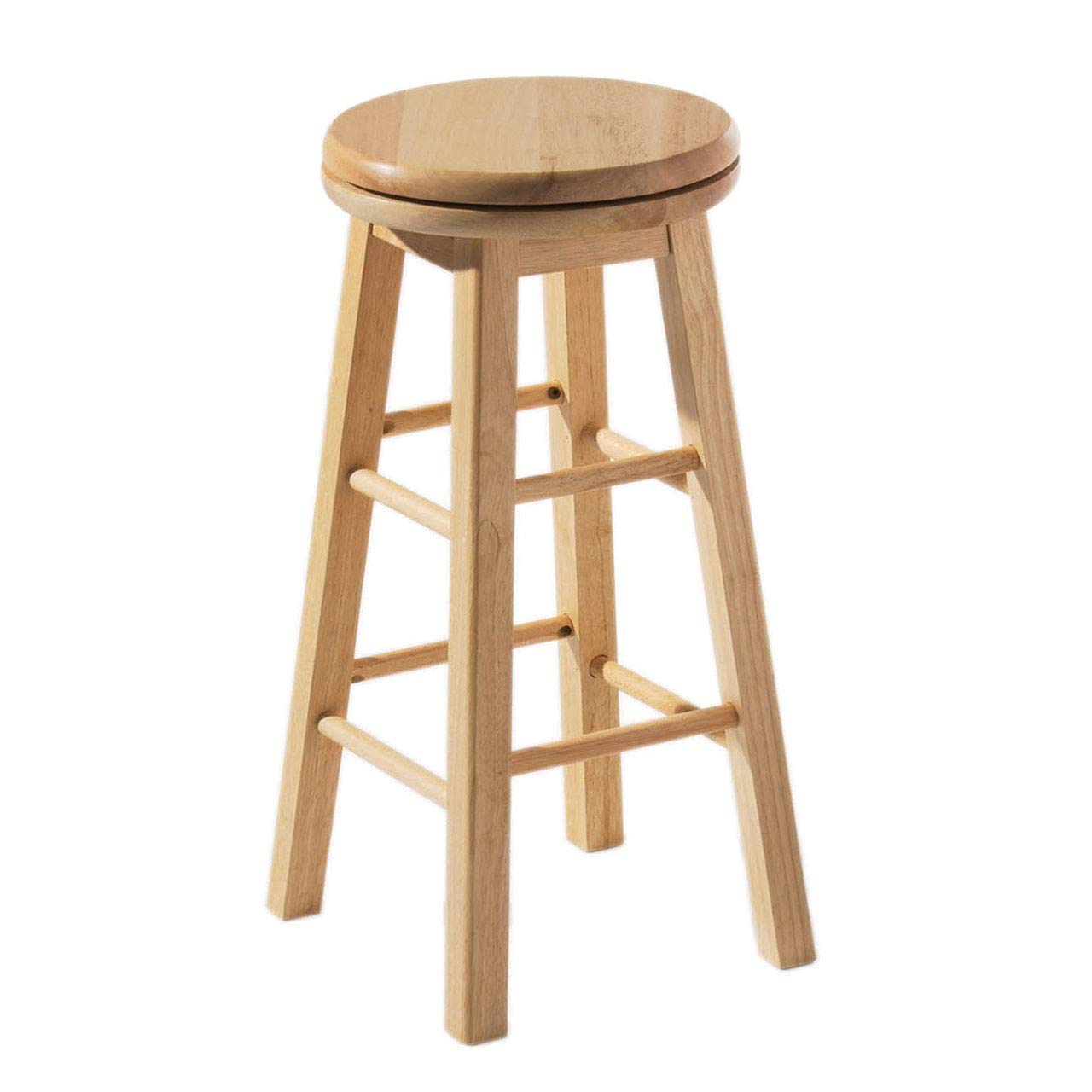 Revolving Wooden Stool Portable With 2 Tier Foot Stand Amazon.co.uk