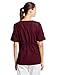 Cherokee Women's Workwear Scrubs V-Neck Top, Wine, XX-Large