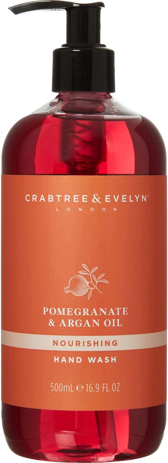 Crabtree & Evelyn Pomegranate Argan Oil Hand Wash Nourishing 500g Gentle