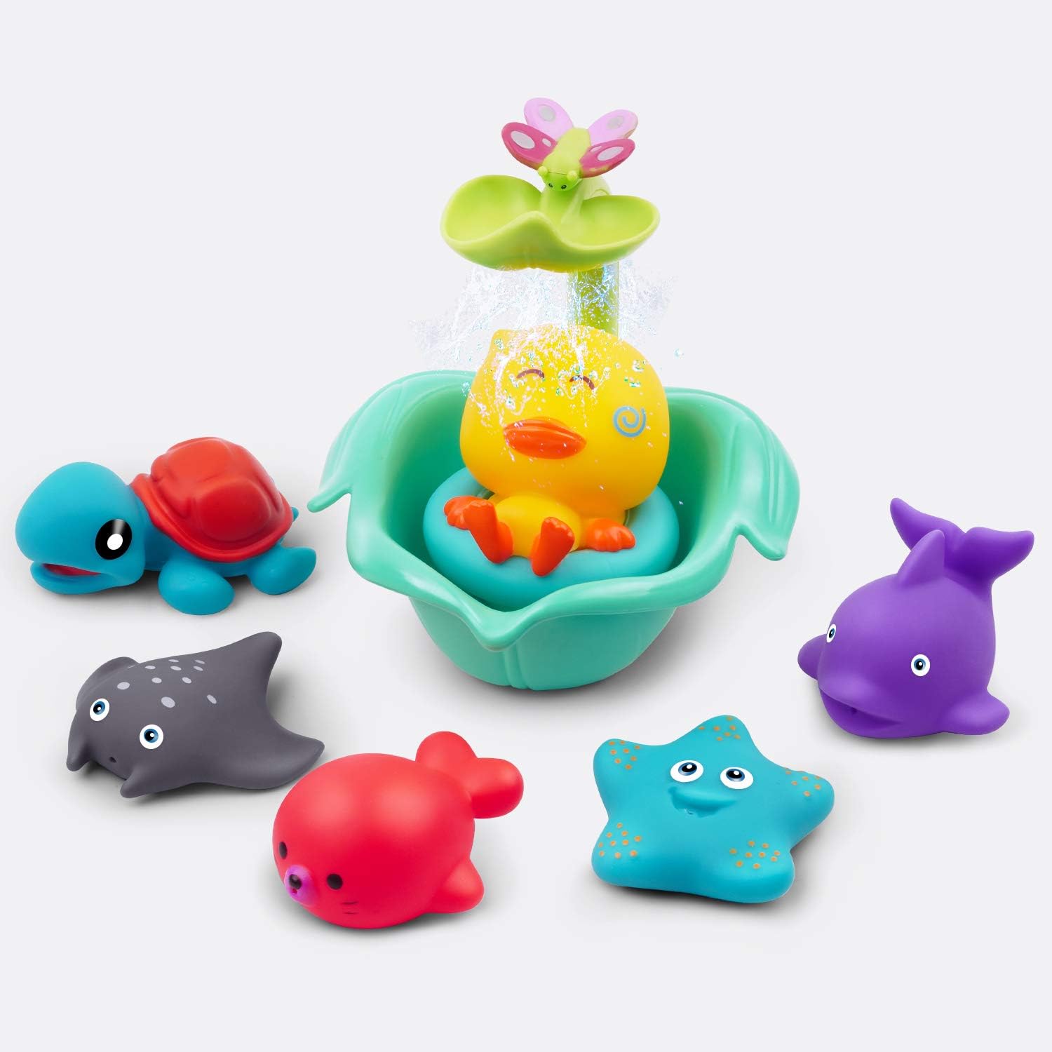 Water Toys for Bathtub Kids Bath Squirt Toys Floating Squirts Animal