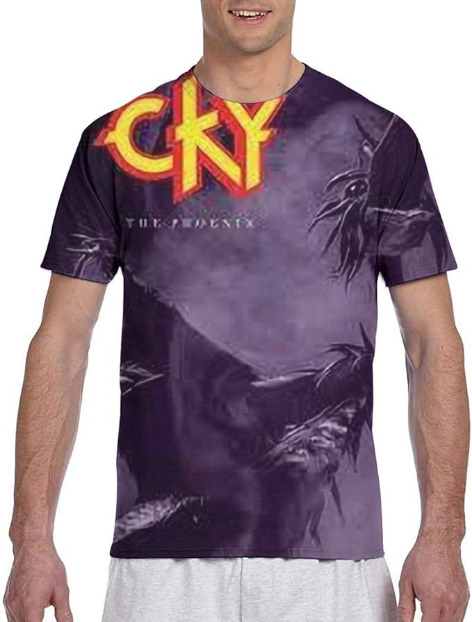 Amazon.com: CKY Men Unique 3D Double-Sided Print Design Stylish Short Sleeve T-Shirt: Clothing