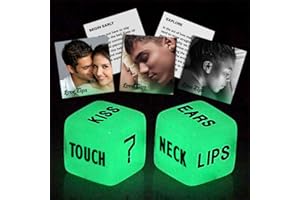 exciting Lives Glow in The Dark Love Dice - Date Night Game from Wife for Couple, Anniversary, Valentines Day, Gift for Him, 