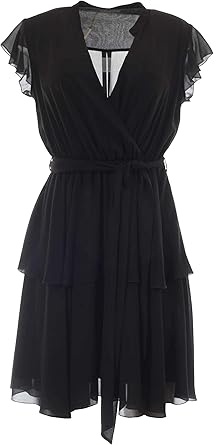 Fracomina Robe Courte Pour Femme Noir L Amazon Fr Vetements Et Accessoires