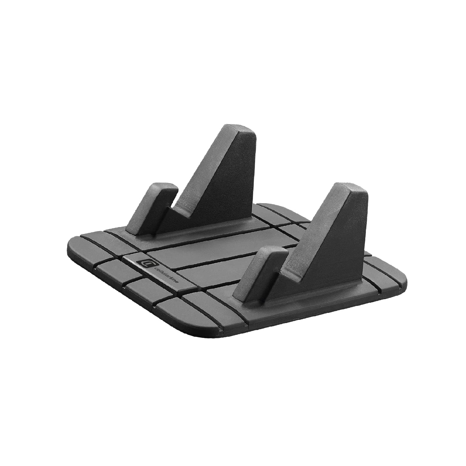 Cellularline HANDY PAD Universal Smartphone Car Holder, Car Mount, Silicone Flexible Pad for Car Dashboard, Black